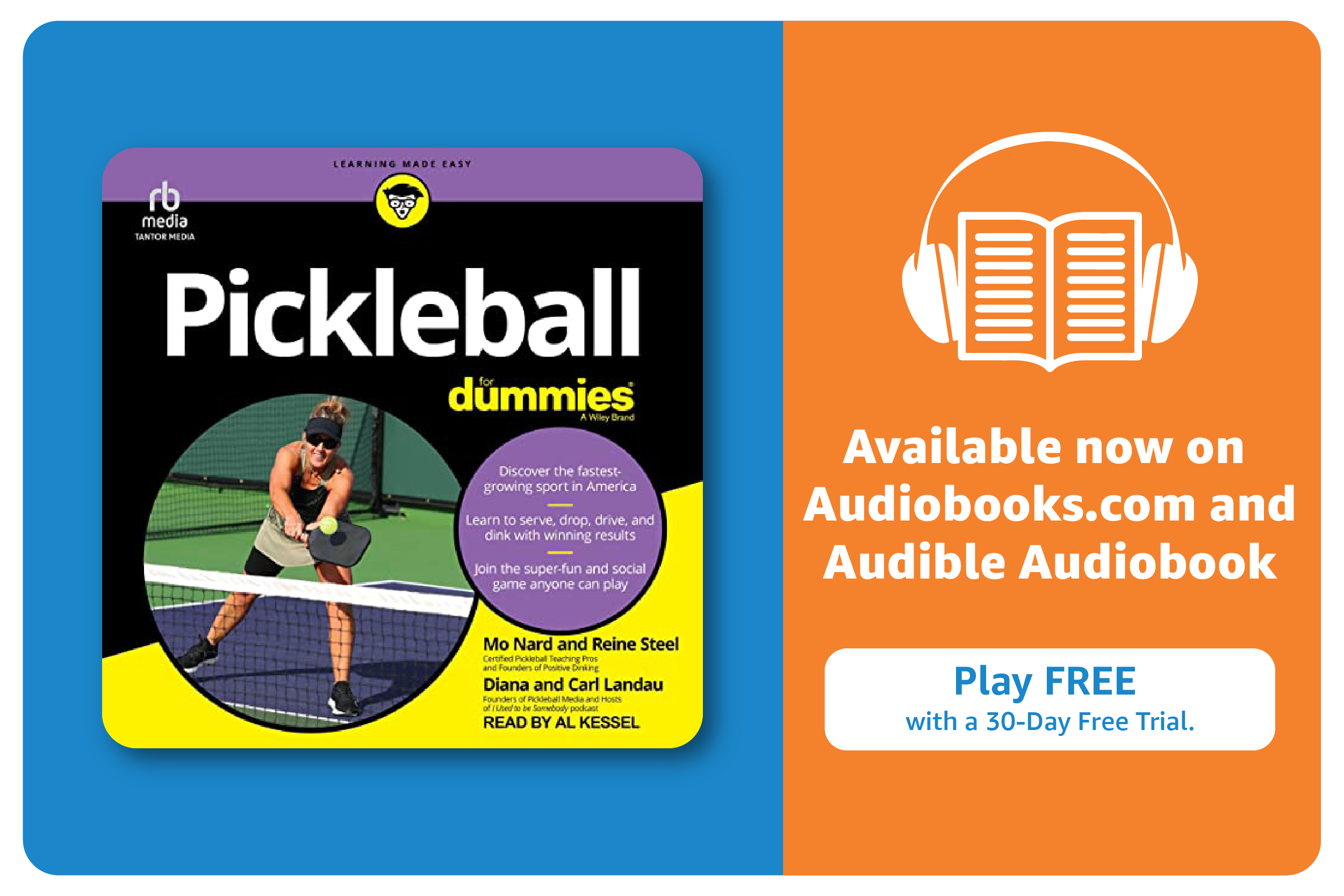 Pickleball Audio Book Graphics